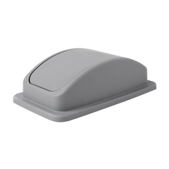 Beaumont Grey Slim Jim Recycling Bin Swing Lid 87Ltr
