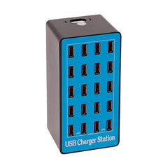 DPS 20 Port USB Portable Table Lamp Charger Station