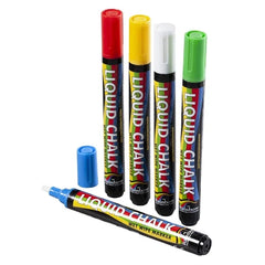 Beaumont Coloured Chisel Tip Chalk Pen 6mm (Pack of 5)