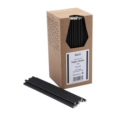 Beaumont Coloured Paper Straws 8" (Pack of 250)