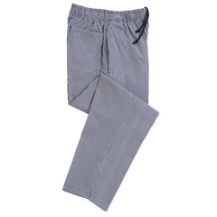 Dennys Elasticated Blue Checkered Unisex Chef Trousers