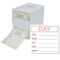 Mileta Food Preparation Storage Labels 50x50mm (Pack of 500)