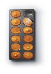 MasterClass Carbon Steel Non-Stick 12 Hole Madeline Pan