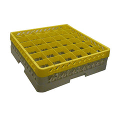 GenWare Polypropylene 36 Compartment Glass Rack w/ 1 Extender 500x500mm