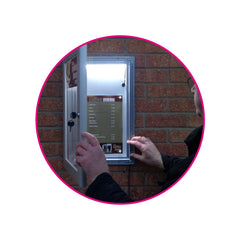 Mileta Illuminated Key Lock Display Case A4-A2