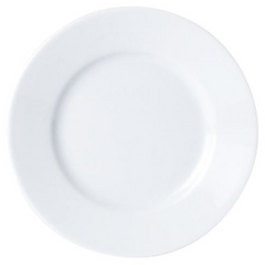 Porcelite Standard White Winged Plate 9" (Pack of 6)