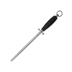 Wüsthof Black Stainless Steel Sharpening Steel 10"