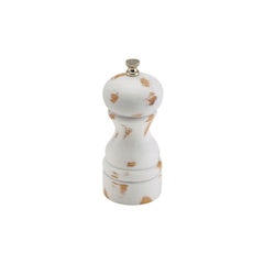 Genware Rubberwood White Wash Salt/Pepper Grinder 130mm