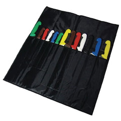 Vogue Black Nylon 13 Slot Knife Roll Bag 150x460mm