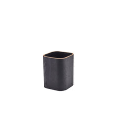 GenWare Black Wood Veneer Cutlery Holder 9x9x11cm